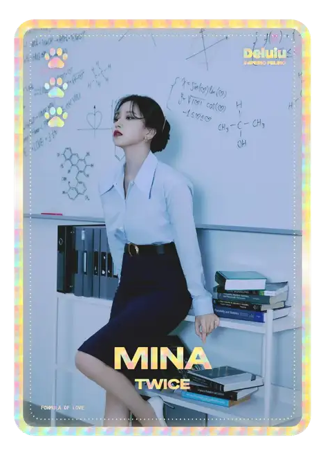 Ejemplo de photocard de 3 patitas